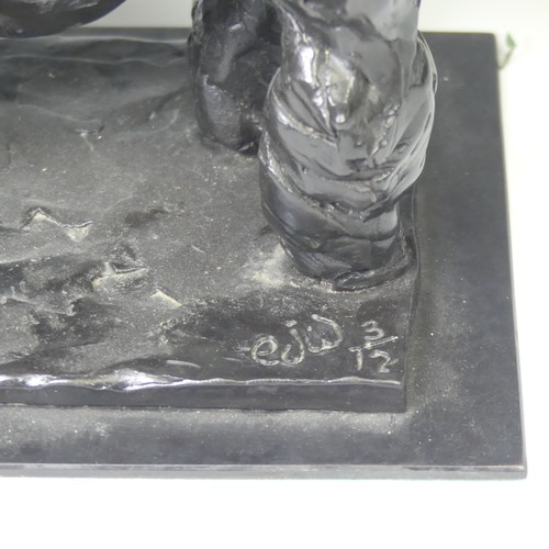 2 - Edward Waites (British, b. 1988), Silverback male Gorilla, limited edition bronze sculpture, no. 3/1... 