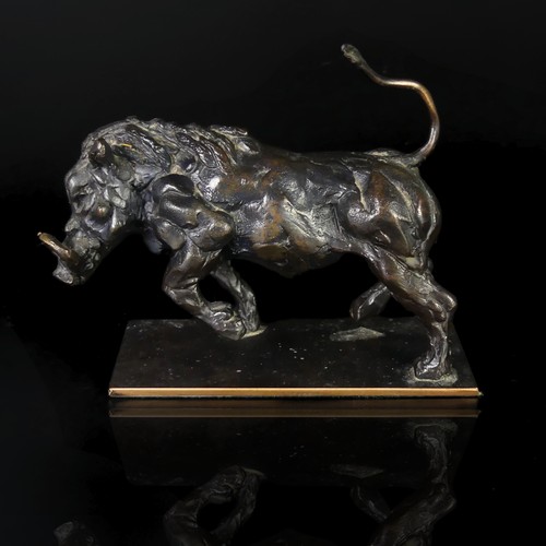 3 - Edward Waites (British, b. 1988), Running Warthog, limited edition bronze sculpture, no. 8/9, signed... 