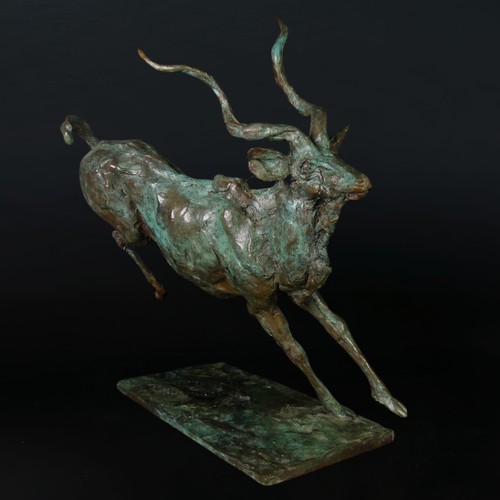 6 - Mark Coreth (British, b. 1958), 'Running Kudu', limited edition bronze sculpture, signed 'M. Coreth'... 