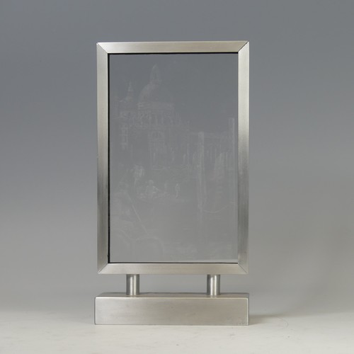 39 - James Denison-Pender (Contemporary) 'Salute to Peggy' a studio glass Panel, the metal frame comprisi... 