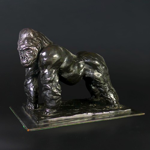 2 - Edward Waites (British, b. 1988), Silverback male Gorilla, limited edition bronze sculpture, no. 3/1... 