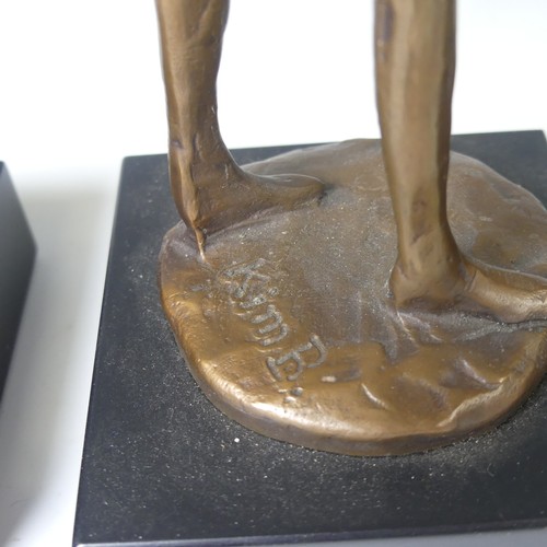 9 - Bernard Kim (South Korean, b. 1942), three bronze figures of musicians, a Violinist, a Flutist and a... 