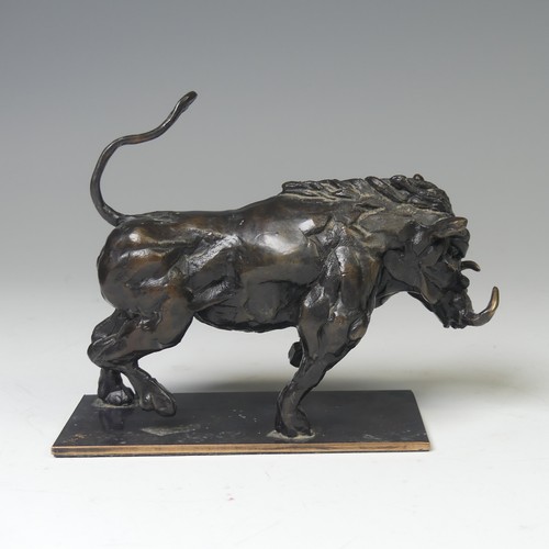 3 - Edward Waites (British, b. 1988), Running Warthog, limited edition bronze sculpture, no. 8/9, signed... 