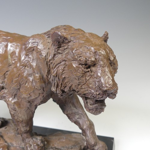 20 - William Timym MBE (1902-1990), a bronzed resin sculpture of a Tiger, signed and dated 'W. Timym, 197... 