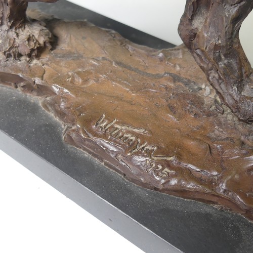 20 - William Timym MBE (1902-1990), a bronzed resin sculpture of a Tiger, signed and dated 'W. Timym, 197... 