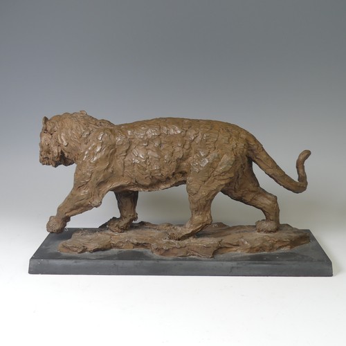 20 - William Timym MBE (1902-1990), a bronzed resin sculpture of a Tiger, signed and dated 'W. Timym, 197... 