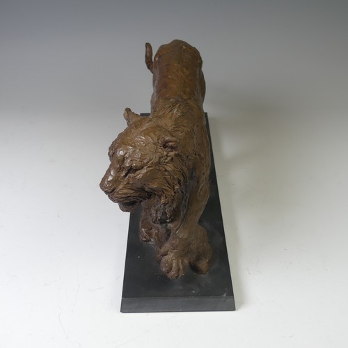 20 - William Timym MBE (1902-1990), a bronzed resin sculpture of a Tiger, signed and dated 'W. Timym, 197... 