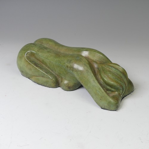 18 - Cathy Judge (Contemporary), 'Julia', limited edition bronze sculpture of female form in Child's Pose... 