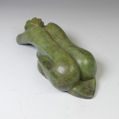 18 - Cathy Judge (Contemporary), 'Julia', limited edition bronze sculpture of female form in Child's Pose... 