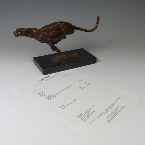 5 - Mark Coreth (British, b. 1958), 'Cheetah Chase V', limited edition bronze sculpture, signed 'M. Core... 
