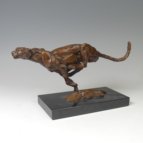 5 - Mark Coreth (British, b. 1958), 'Cheetah Chase V', limited edition bronze sculpture, signed 'M. Core... 