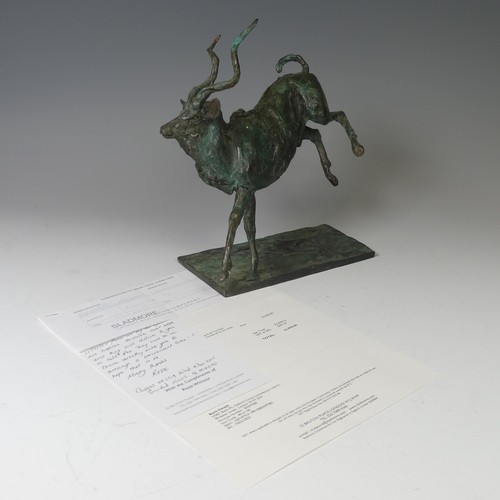 6 - Mark Coreth (British, b. 1958), 'Running Kudu', limited edition bronze sculpture, signed 'M. Coreth'... 