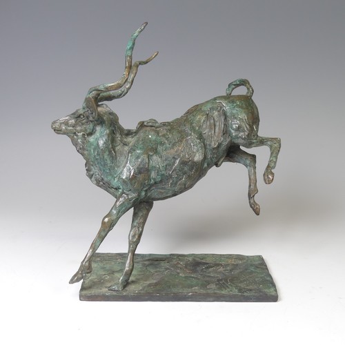 6 - Mark Coreth (British, b. 1958), 'Running Kudu', limited edition bronze sculpture, signed 'M. Coreth'... 