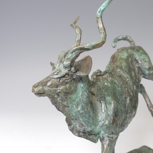 6 - Mark Coreth (British, b. 1958), 'Running Kudu', limited edition bronze sculpture, signed 'M. Coreth'... 
