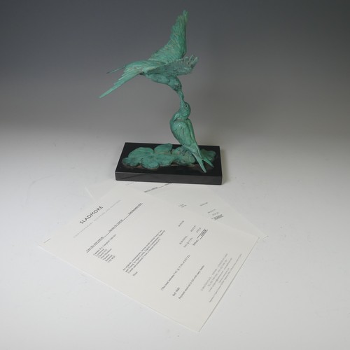 7 - Mark Coreth (British, b. 1958), 'Arctic Tern and Young', limited edition bronze sculpture, signed 'M... 