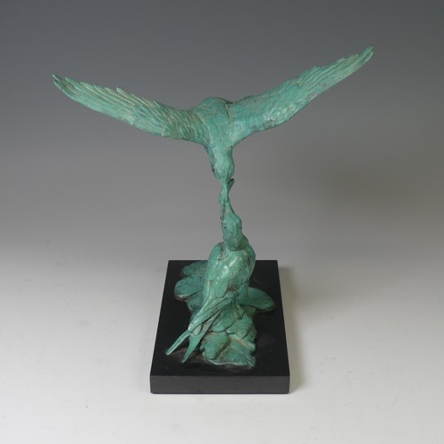 7 - Mark Coreth (British, b. 1958), 'Arctic Tern and Young', limited edition bronze sculpture, signed 'M... 