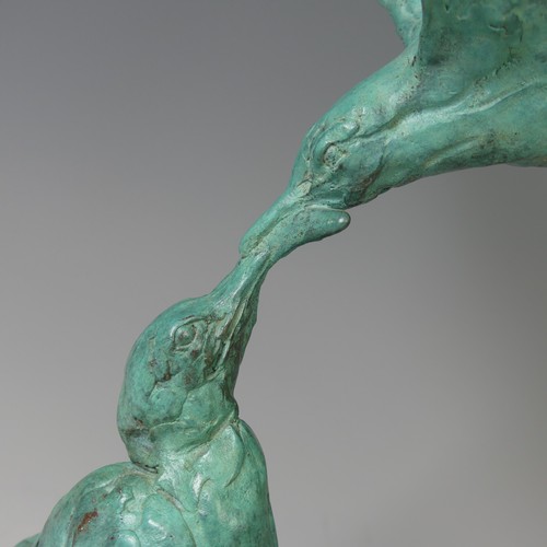 7 - Mark Coreth (British, b. 1958), 'Arctic Tern and Young', limited edition bronze sculpture, signed 'M... 