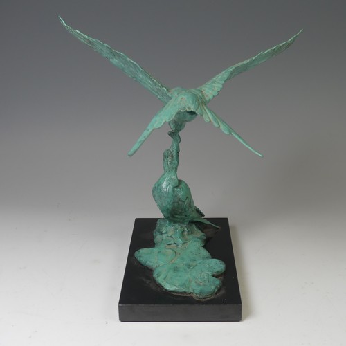 7 - Mark Coreth (British, b. 1958), 'Arctic Tern and Young', limited edition bronze sculpture, signed 'M... 