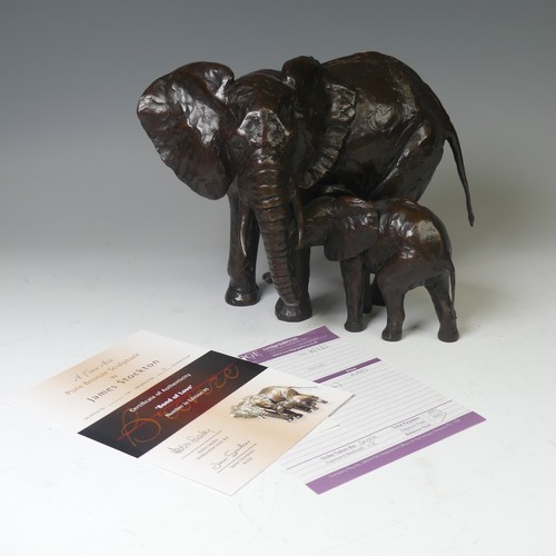 1 - James Stockton (Contemporary British), 'Bond of Love', a Limited Edition bronze sculpture of an Elep... 