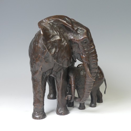 1 - James Stockton (Contemporary British), 'Bond of Love', a Limited Edition bronze sculpture of an Elep... 