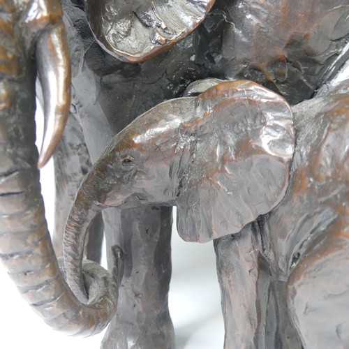 1 - James Stockton (Contemporary British), 'Bond of Love', a Limited Edition bronze sculpture of an Elep... 