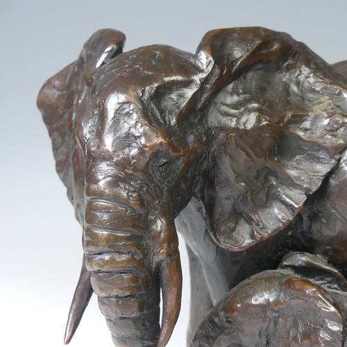1 - James Stockton (Contemporary British), 'Bond of Love', a Limited Edition bronze sculpture of an Elep... 