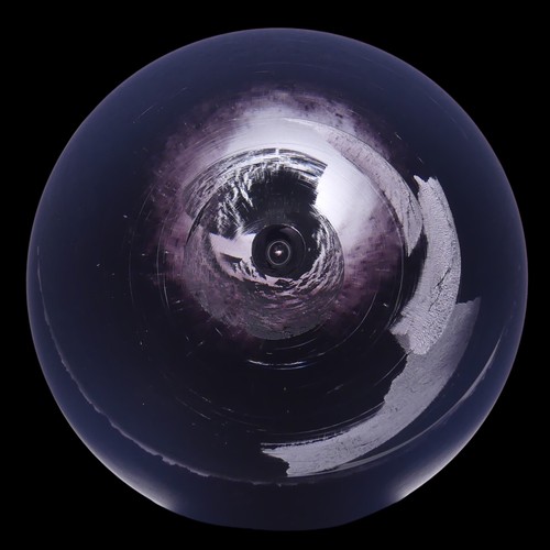 38 - Shelley James (Contemporary) 'Minds Eye' glass Sculpture, the outer surface composed of opaque black... 