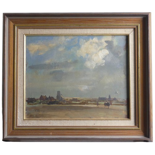 97 - Edward Seago attrib. (1910 - 1974), The Two Churches, oil on board, unsigned, 8½in x 10½in (21.5cm x... 