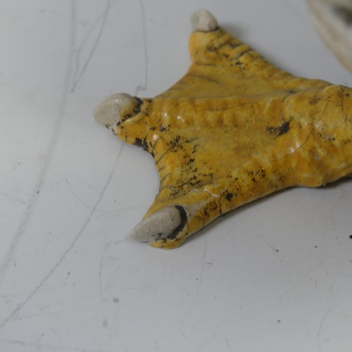 Dillon Rudge (British, Contemporary) a raku pottery figure of a Duck ...