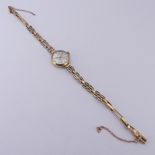 A 9ct yellow gold Gradus lady's Wrsitwatch, with 17-jewels manual wind ...
