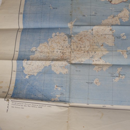 62 - 'Hong Kong and the New Territories';  Second edition, War Office Geographical Section, General Staff... 