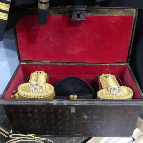 68 - A Family Royal Navy Military Uniform Collection, the collection mostly of Captain Richard J Campbell... 