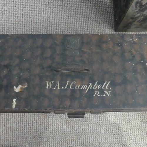 68 - A Family Royal Navy Military Uniform Collection, the collection mostly of Captain Richard J Campbell... 