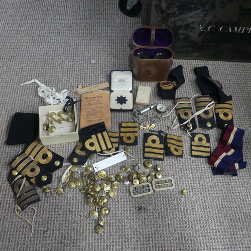 68 - A Family Royal Navy Military Uniform Collection, the collection mostly of Captain Richard J Campbell... 