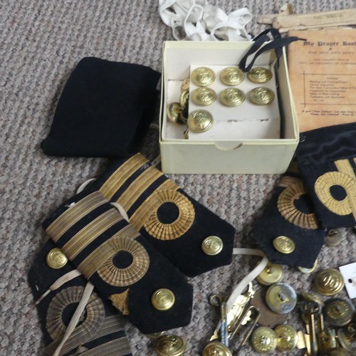 68 - A Family Royal Navy Military Uniform Collection, the collection mostly of Captain Richard J Campbell... 