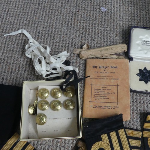 68 - A Family Royal Navy Military Uniform Collection, the collection mostly of Captain Richard J Campbell... 