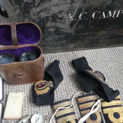 68 - A Family Royal Navy Military Uniform Collection, the collection mostly of Captain Richard J Campbell... 