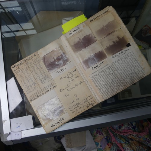 106 - A quantity of late Victorian family Ephemera, including photograph, postcard and scrap albums, depic... 