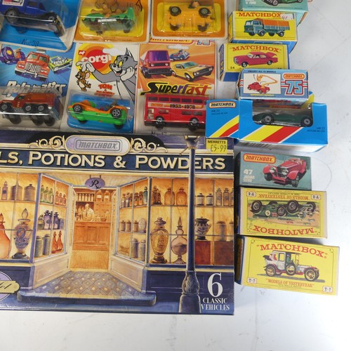 Matchbox; a collection of boxed Matchbox vehicles, including; Superfast ...