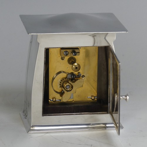 113 - The Sigurd; A rare Liberty & Co. silver Clock, designed by Archibald Knox, model no. 579, hallma... 