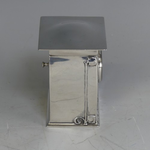 113 - The Sigurd; A rare Liberty & Co. silver Clock, designed by Archibald Knox, model no. 579, hallma... 