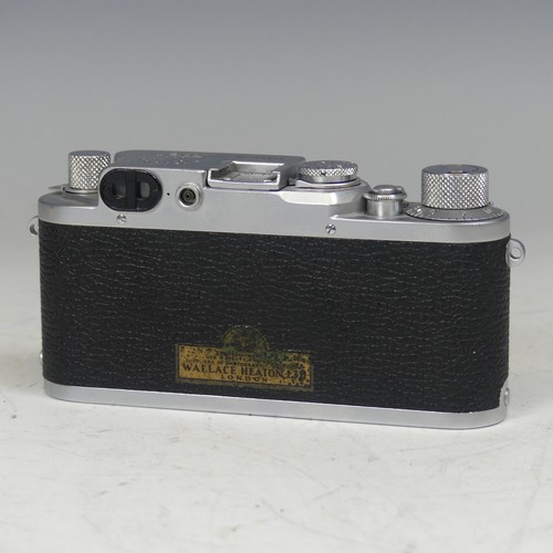 67 - Leica IIIf 35mm Rangefinder Camera, serial no.585826, circa 1951-52, with Russian Soviet era Industa... 