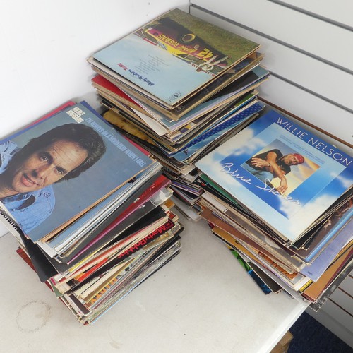70 - Vinyl Records; A quantity of mainly original LP's, mostly Country, some rock and roll, including Fat... 