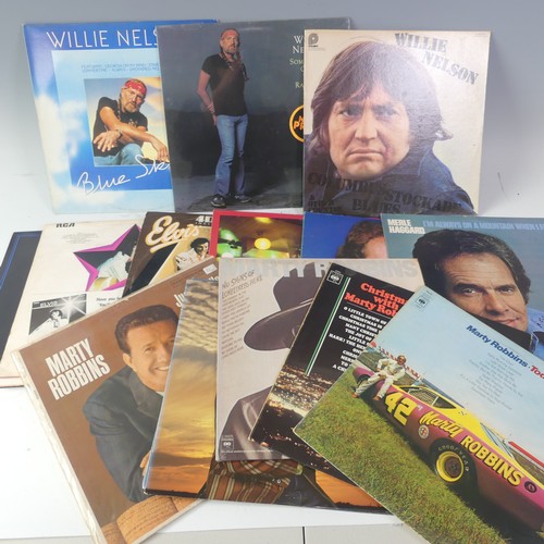 70 - Vinyl Records; A quantity of mainly original LP's, mostly Country, some rock and roll, including Fat... 