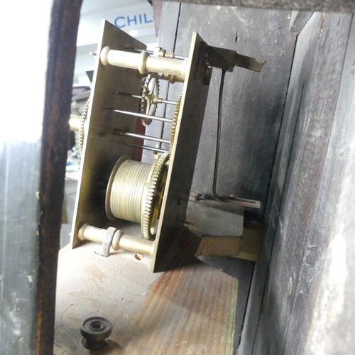 51 - An Act of Parliament / Tavern style wall Clock, dial signed William Calvert, Bury, heavily decorated... 