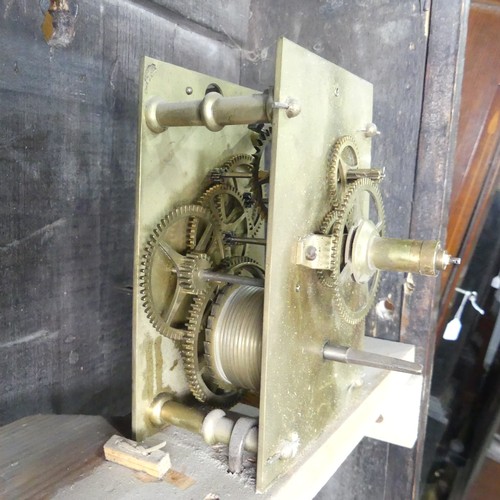 51 - An Act of Parliament / Tavern style wall Clock, dial signed William Calvert, Bury, heavily decorated... 