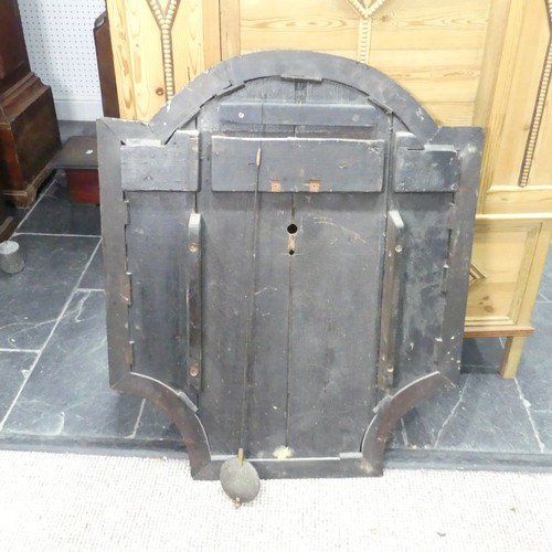 51 - An Act of Parliament / Tavern style wall Clock, dial signed William Calvert, Bury, heavily decorated... 