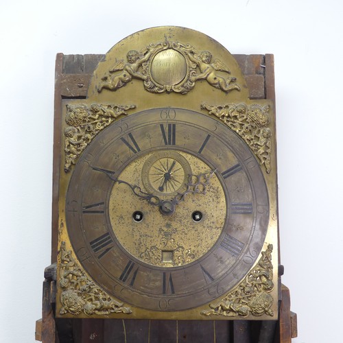 49 - A late 17th/early 18th century eight-day Longcase Clock, by John Barrow of London, the 12 inch arche... 