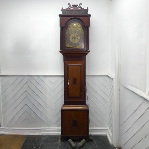 49 - A late 17th/early 18th century eight-day Longcase Clock, by John Barrow of London, the 12 inch arche... 
