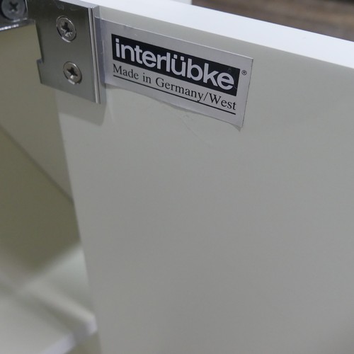 35 - A Mid-20th century Interlubke of West Germany modular white Sideboard, W 96 cm x H 70 cm x D 48 cm, ... 